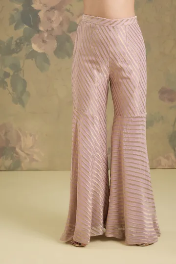 Silk Kurta With Banarasi Gharara With Handwork image 4